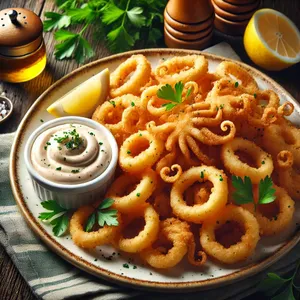 Calamares fritos con alioli