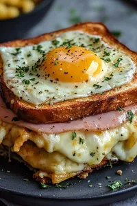 Eggs, ham, cheese and avocado